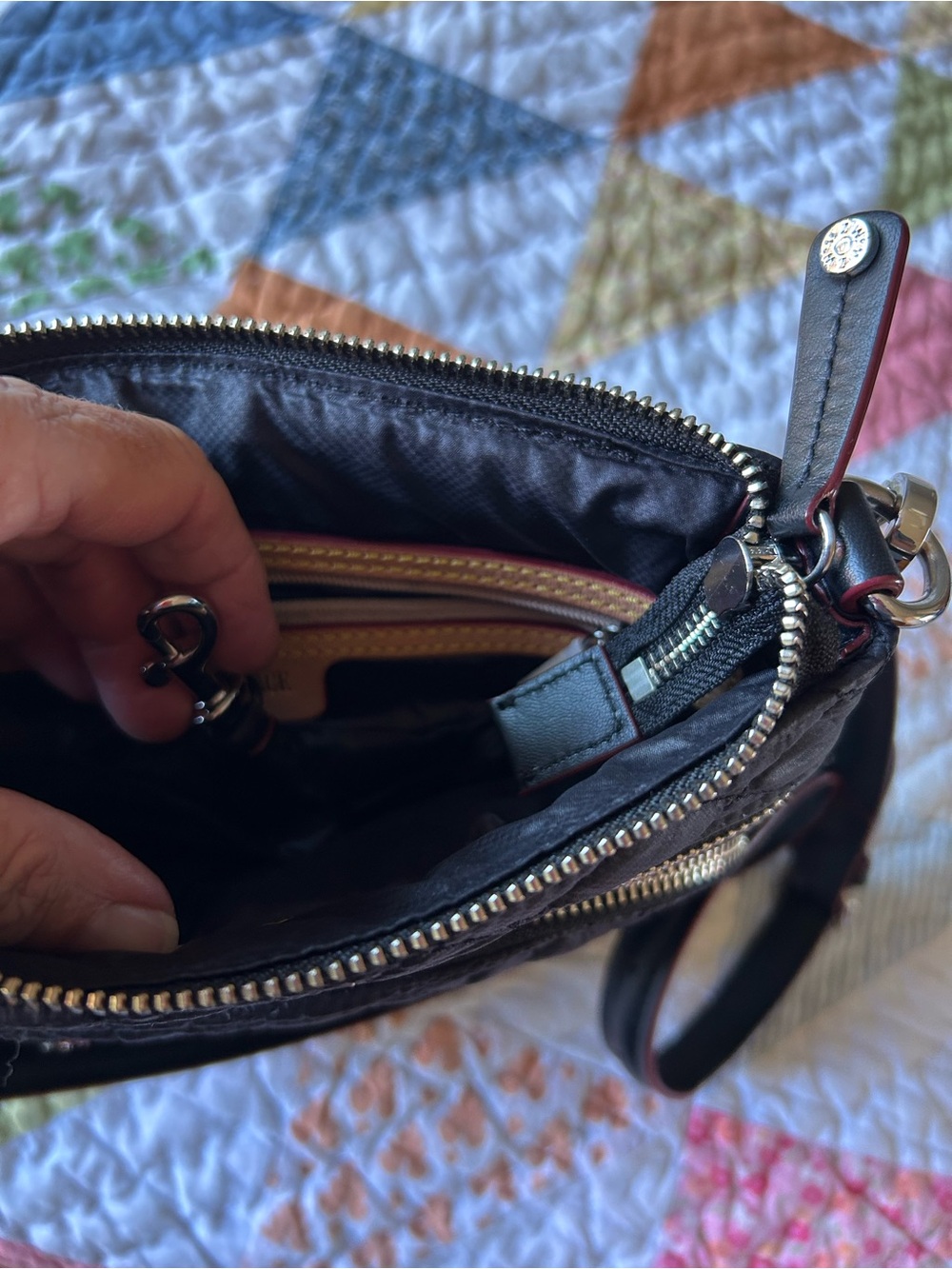 MZ Wallace downtown Crosby Black Quilted Bag - Picture 11 of 14